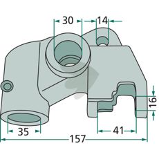 Locking piece left
