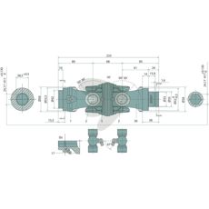 Double joint compl.  24mm