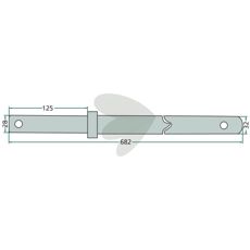 Axle for pin holder TOP 280, 340, 380N, 00243800650