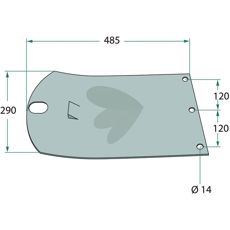 Wear plate - 253657.0