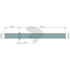 Axle for pin holder Pttinger 00261801180