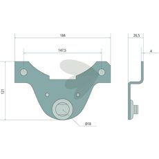 Blade attachment 3229-517A, 1170000