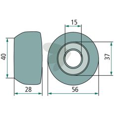Idler pulley 00401908, 401901, 401910