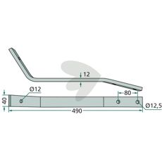 Pin Arm Fella TH 440 490mm