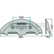 Skid shoe - 55901200