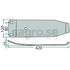 Skid shoe - 55911400