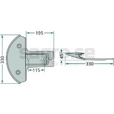 Skid shoe - 56190500