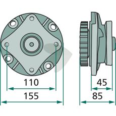 Bearing housing complete - 56803940