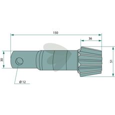 Conical Wheel 10 Gears - 57500810