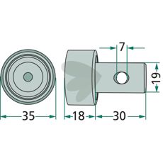 Guide Roller Complete with Axle