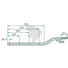 Pin arm - 57743010