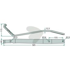 Pin arm Kuhn - 58557710