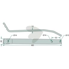 Pin arm Kuhn - 58719800