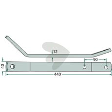 Pin arm Kuhn - 58723300