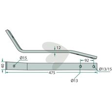 Pin arm Kuhn - 58761500