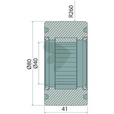 Running roller for insertion 87004818