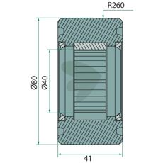 Running roller for feeding 04-075184
