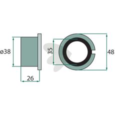 Collar bushing 934906.0