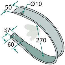 Scraper external KR 130, 160 from year 90 hole 10mm