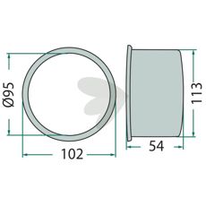 Collar Bushing with V-ring