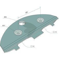 Wear plate - DC50000