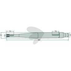 Drive shaft Deutz Fahr, PZ, Taarup, Vicon GT-256