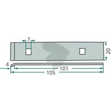 Bracket Deutz Fahr, Kuhn, PZ MT-0071
