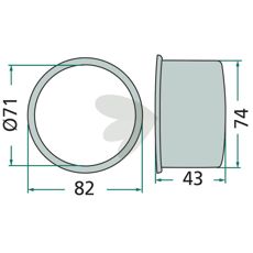 Collar Bushing RT-120, VGRT-120