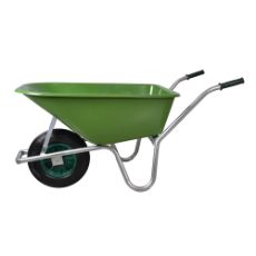 Plastic wheelbarrow 100 liters green