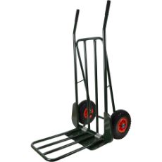 Sack trolley with puncture-proof wheels