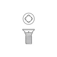 Plow Bolt 16x90 4-Square 8.8