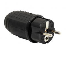 Plug earthed rubber long