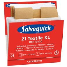 Fabric Plasters 6X21pcs Salvequick