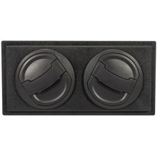 Front panel for cab heater with air nozzle for effective ventilation and comfort.