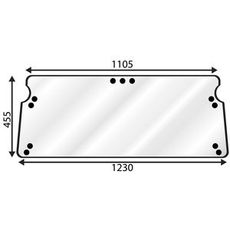 Rear window Upper Ford Q-Cabin