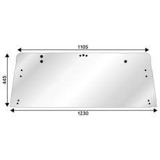 High-quality rear window upper for Ford Mk2, ensures excellent visibility and durability.