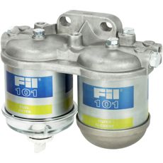 Complete dual fuel filter for higher efficiency and cleaning.