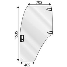 Door Glass Left Nh 82019226