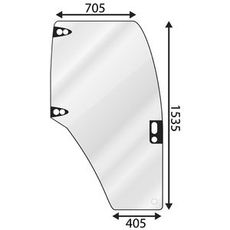 Door Glass Right Nh 82019225