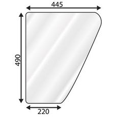 Lower Door Glass Left-Right Q-Cabin