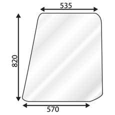 Upper Door Glass Left-Right Mk2 Mk3