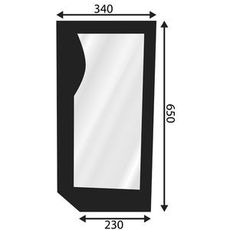 Lower Windshield Left Nh 82001923