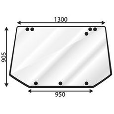Rear Window Upper Ford 5640-8340 Sl Sle