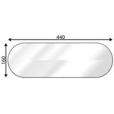 Lower Small Rear Window Ford Mk2 Mk3