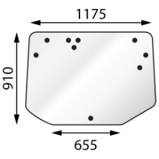 Rear Window Fendt 512-724 Vario S4