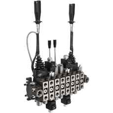 Loader valve 70L 8-Spool 2-Electric Joystick 12V
