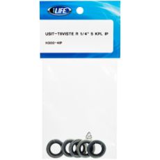 Rubber Steel Washer R 1/4" 5Pc