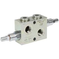 Double Pressure relief valve 1/2" - 10-180 bar