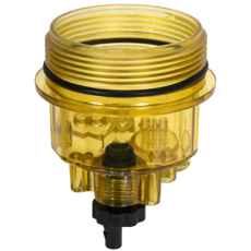Glass cup fuel filter