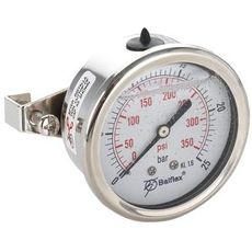 Pressure Gauge 25Bar 63Mm 1/4 Bsp Back Mounting